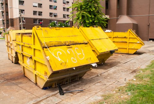 Cubitt Town residents participating in waste collection