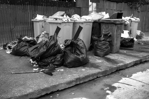 Belgravia residential area showcasing council waste collection bins