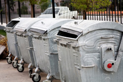 Bulky waste items ready for collection in Camden