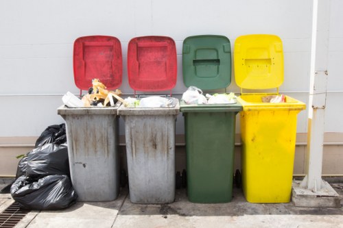 Recycling bins in Cranford