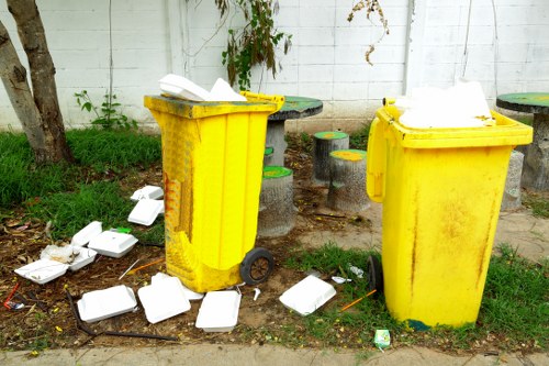 Recycling bins in Enfield Highway