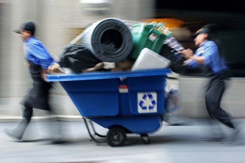 Recycling bins for sorting waste