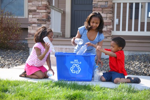 Residents placing their waste bins out for collection