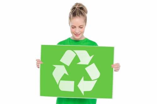 Recycling bins and waste collection schedule